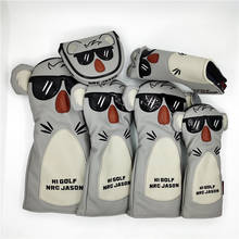 Animal Golf Koala HeadCover PU Leather Golf Driver Fairway Woods Hybrid Putter Covers 135ut Complete Set Mascot Novelty Gift 2024 - buy cheap