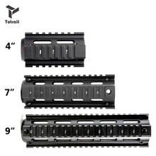 4 "7" 9 "дюймовый AR15 M4 карабин Handguard Airsoft AR-15 рис вклинивание Quad рейку Тактический Бесплатная поплавок с креплением для защита для рук 2024 - купить недорого