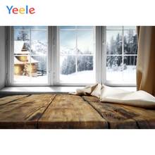 Christmas Backdrop Winter Window Wood Floor Photography Backdrops Photographic Background For Photo Studio Vinyl Photophone Prop 2024 - buy cheap