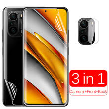 Camera Back Front Hydrogel Film For Xiaomi Poco F3 6.67" PocoF3 Little Pocophone F 3 Curved Screen Protector Not Tempered Glass 2024 - buy cheap