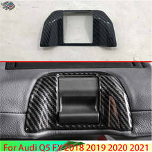For Audi Q5 FY 2018 2019 2020 2021 Decorate Accessories Carbon Fiber Style Car Rear handrail Switch frame cover Trim 2024 - buy cheap