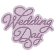 Wedding Day Artistic Words Letters Metal Cutting Dies Scrapbooking Album Paper DIY Cards Crafts Embossing Dies New 2019 2024 - buy cheap