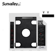 Sunvalley Aluminum Alloy&Plastic 12.7mm 2nd HDD Caddy SATA To SATA 3.0 For Laptop DVD/CD-ROM Optical Bay 2.5" HDD SSD Case 2024 - buy cheap