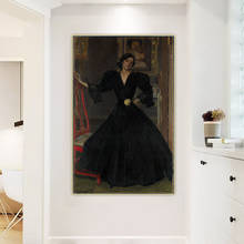 Citon Joaquin Sorolla《Lady of Sorolla》Canvas Art Oil Painting Artwork Poster Picture Backdrop Wall Decor Home Decoration 2024 - buy cheap