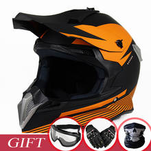 Motocross Helmet off road ATV MTB Motorbike Helmets DOT ECE approved dirt bike head gears orange Casco de motos 2024 - buy cheap