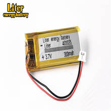 10 x 3.7V 300mAh battery JST 1.25mm 2 pin 402035 Lithium Polymer LiPo Rechargeable For Handheld GPS Navigator Mp3 GPS bluetooth 2024 - buy cheap