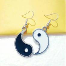 Fashion Vintage Summer style "Enamel yin and yang Dripping oil Gossip " Charms Drop Earrings & Pendants For Women Gift Je 2024 - buy cheap