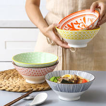 Cuenco de Ramen de estilo japonés, cuenco de sopa grande para el hogar, cuenco de cerámica creativo para Fideos 2024 - compra barato