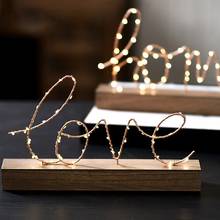 LED Lamp Light LOVE Letters Living Room Bedroom Layout Decoration Valentine's Birthday Gift Home Decorative Figurines Ornaments 2024 - buy cheap