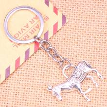 20pcs New Fashion Keychain 33*30 mm donkey burro Pendants DIY Men Jewelry Car Key Chain Ring Holder Souvenir For Gift 2024 - buy cheap