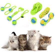 Pet Dog Cat Chew Knot Toy Durable Pet cotton rope Toy Pet Grind Tooth Toys Cotton Rope Material Harmless Dogs Tooth Cleaning Toy 2024 - compre barato