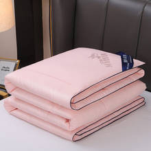 Edredón suave de verano, Colcha fina de Color sólido, Colcha de Color rosa y blanco, Colcha de aire acondicionado 2024 - compra barato