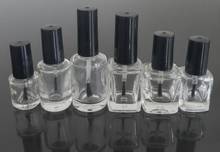 5ml Small Clear Round Nail Polish Bottle Glass High-grade Empty Bottle with a Brush Cap 300pcs/lot 2024 - buy cheap