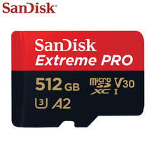 Sandisk-tarjeta de memoria Original para cámara 4K HD, 100%, 512GB, hasta 170 MB/s, A2, V30, Clase 10, UHS-I, U3, Extreme PRO 2024 - compra barato
