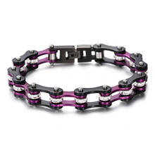 Punk Fashion Biker Chain&Link Bracelets Women 316L Stainless Steel  Link Motorcycle  Bracelets Jewelry Gift For Woman Wholesale 2024 - buy cheap