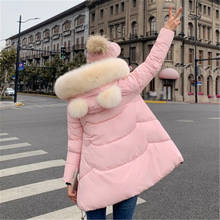 Cute Winter Coat Women 2020 New Parka Casual Outwear Hooded Thickening Cotton Coat Winter Pink Jacket Fur Coat Women Clothe 891 2024 - buy cheap