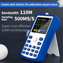 2.4 Polegada tela handheld osciloscópio digital profissional 500 ms/s taxa de amostragem 110mhz osciloscópios multiusos de largura de banda 2024 - compre barato
