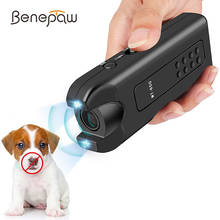 Benepaw-repelente ultrasónico para perros, dispositivo antiladridos eficiente, disuasorio para perros, entrenamiento de comportamiento de mascotas, Control seguro para dejar de ladrar 2024 - compra barato