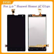 For 5.0 '' Huawei Honor 3C G740 LCD Touch Digitizer Assembly Free Tools 2024 - buy cheap