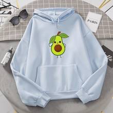 Aesthetic Avocado Hoodies Women Oversized Hoodie Harajuku Sweatshirt Women Graphic Sweatshirts Pocket Printed Pullover Clothing 2024 - buy cheap