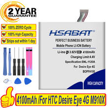 Hsabat bateria b0pfh100 bopfh100 4100mah, bateria para htc desejo olho 4g m910x m910n 2024 - compre barato