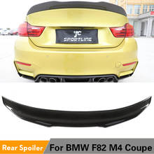 For BMW F82 M4 Coupe 2Door 2014 - 2018 Rear Trunk Spoiler Boot Wing Lip Carbon Fiber 2024 - buy cheap