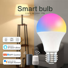 Smart Light Bulb E27 Tuya Wifi Led Bulb RGB+CW+WW B22 Smart LED Lamp 110V/220V LED Tuya Smart Bulb Work With Alexa/Google Home 2024 - buy cheap