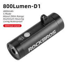 ROCKBROS-Lámpara delantera para bicicleta, luz delantera para manillar, luzi bici, accesorios para ciclismo de montaña 2024 - compra barato