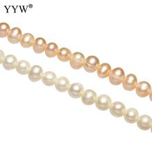 Cultured Round Freshwater Pearl Beads Natural 5-6mm Hole Approx 0.8mm Length Approx 15.5inch For Woman Diy Jewerly Or Handmade 2024 - buy cheap