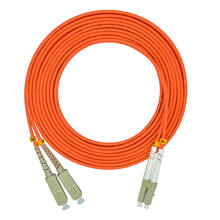 1Meters Optical Fiber Jumper Patch Cord Cable,LC/PC-SC/PC,3.0mm Diameter,OM2 Multimode 50/125,Duplex,LC to SC 2024 - buy cheap
