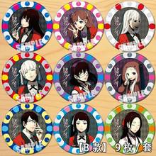 Anime Jabami Yumeko Yumemite Yumemi Manyuuda Kaede Figure Badge Round Brooch Pin Gifts Kids Collection Toy 2024 - buy cheap