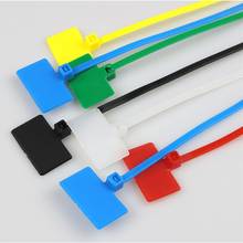 Bridas de nailon autoblocantes para Cables, etiqueta en varios colores, 4x100 MM, 150 unidades 2024 - compra barato