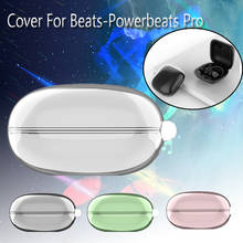 Capa tpu para powerbeats pro, capa protetora de fone de ouvido, transparente e à prova de choque, película protetora 2024 - compre barato