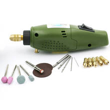 Minitaladro eléctrico para Dremel, juego de accesorios Dremel de 12V CC, herramienta de fresado, pulido, perforación, corte, grabado 2024 - compra barato