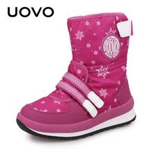 UOVO New Kids Snow Boots Water Proof For Boys And Girls Warm Winter Shoes Fashion Mid-Calf Children Footwear Size Eur #30-38 2024 - buy cheap