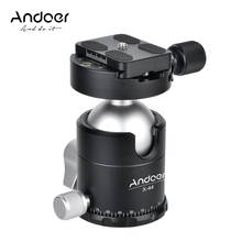 Andoer X-44S Aluminium Ballhead Ball Head Tripod Head Monopod Head with Quick Release Plate for Canon Sony Nikon Cameras 2024 - buy cheap