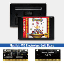 Колонны III месть колонок-USA метки Flashkit MD никелевое золото схема на основе печатной платы для Sega Genesis Megadrive игровая консоль 2024 - купить недорого