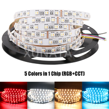 12V 5 Colors in 1 Chip RGBW RGB Led Strip Light SMD5050 60Leds/m Flexible Led Tape Lamp RGBCCT Waterproof Led Stripe 5M 2024 - buy cheap