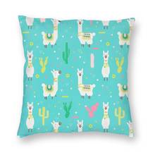 Llama Alpaca Pattern Gifts Cushion Cover Double-sided 3D Printing Animal Floor Pillow Case Sofa Fashion Pillowcase Home Decor 2024 - buy cheap