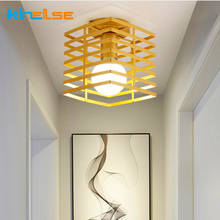 Vintage Nordic LED Ceiling Lamp Gold Shade Iron Surface Mounted E27 Living Bedroom Industrial Home Decor Ceiling Light Luminaire 2024 - buy cheap