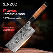 XINZUO-cuchillo de acero de Damasco VG10, herramienta de cocina para el hogar con mango de madera de hierro, el mejor corte de carne, 6,8'' 2024 - compra barato