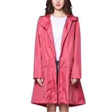 Женская непромокаемая куртка, уличное водонепроницаемое ветрозащитное пончо, верхняя одежда, непромокаемое пальто De Chuva, Зимние толстовки, длинный дождевик, дождевик 2024 - купить недорого