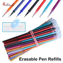 Genkky Gel Pen Set 0.5mm Erasable Washable Handle Erasable Pen Refill Rod Blue Black Ink School Stationery Office Writing Tool 2024 - buy cheap