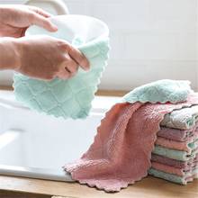 Microfiber kitchen items Towel Absorbent Dish Cloth Non-stick Oil Washing Kitchen Rag Household Tableware Cleaning Wiping Tools 2024 - buy cheap