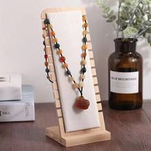 Bamboo Jewelry Display Stand Wood Necklace Easel Showcase Display Holder Stands P9YF 2024 - buy cheap