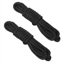 16.5 Feet Double Braided Nylon Black DockLine Boat Dock Line Mooring Rope Anchor Rope Ultra Strong Dock Lines 2024 - buy cheap