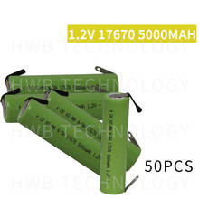 50 PCS/lot Brand new Original 1.2V 17670 5000mAh Ni-Mh Rechargeable Battery With Pins Free Shipping 2024 - buy cheap