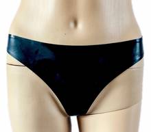 Látex moda feminina preto briefs fetiche cueca calcinha feminina shorts básico tanga briefs 2024 - compre barato