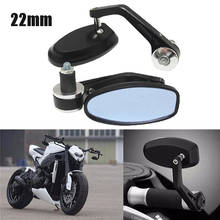 Motorcycle Rearview Mirror 22mm Handle Bar Mirror End Side Rear View 7/8'' Motorbike Mirrors For Honda Suzuki Yamaha Cafe Racer 2024 - buy cheap