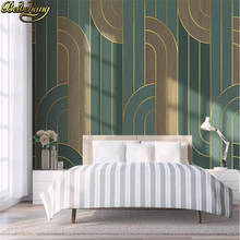 Beibehang papéis de parede personalizados 3d, minimalista geométricos abstratos linhas de ouro papel de parede para o quarto paredes da tv de fundo 2024 - compre barato